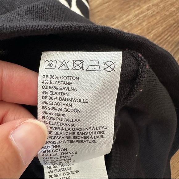 Cheap Monday Women’s Shirt Skirt Sweatsuit Set‎ Fence Print XS Black Flaw - Picture 8 of 15